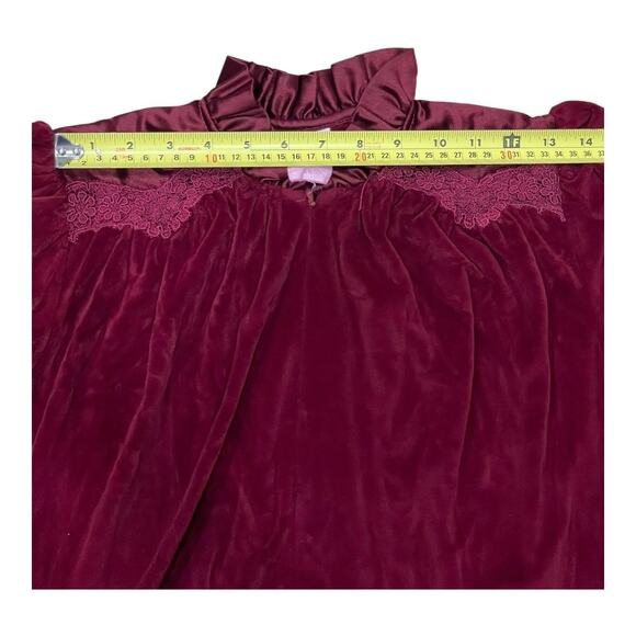R. Michael Alan Velvet Robe Gown Housecoat Long Sleeves Victorian Edwardian VTG - Picture 8 of 10